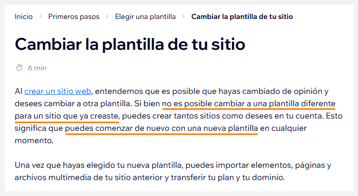 wix modificar plantilla